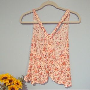Spring tank top with open back